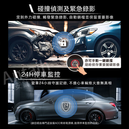 HP惠普 i850w【贈128G+雙好禮】電子後視鏡 行車記錄器