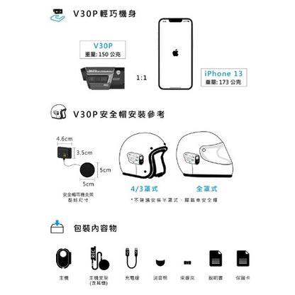 MUFU V30P 好神機【只要$3112！1212超級優惠價】前後雙錄機車行車記錄器