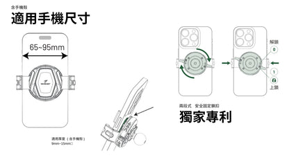 TAKEWAY 黑隼2 手機座 LA1/LA3/HAWK2 手機架