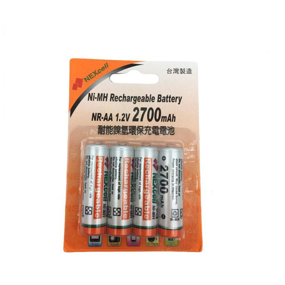 NEXcell耐能 AA 2700mAh 鎳氫低自放3號充電電池