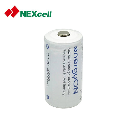 NEXcell耐能 energy on C 【4500mah】 鎳氫低自放2號充電電池