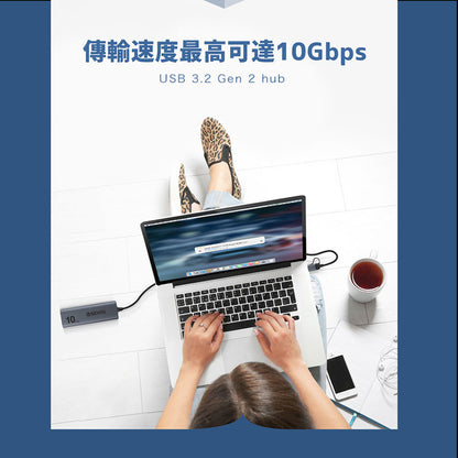 逸盛 eSENSE B502 A+C USB3.2 Gen2 Hub